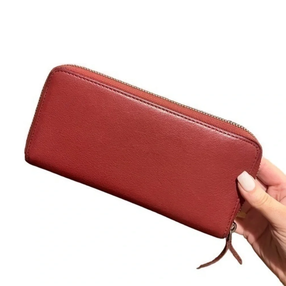 Liebeskind‎ Berlin Aissa Red Cow Leather Zip Around Wallet